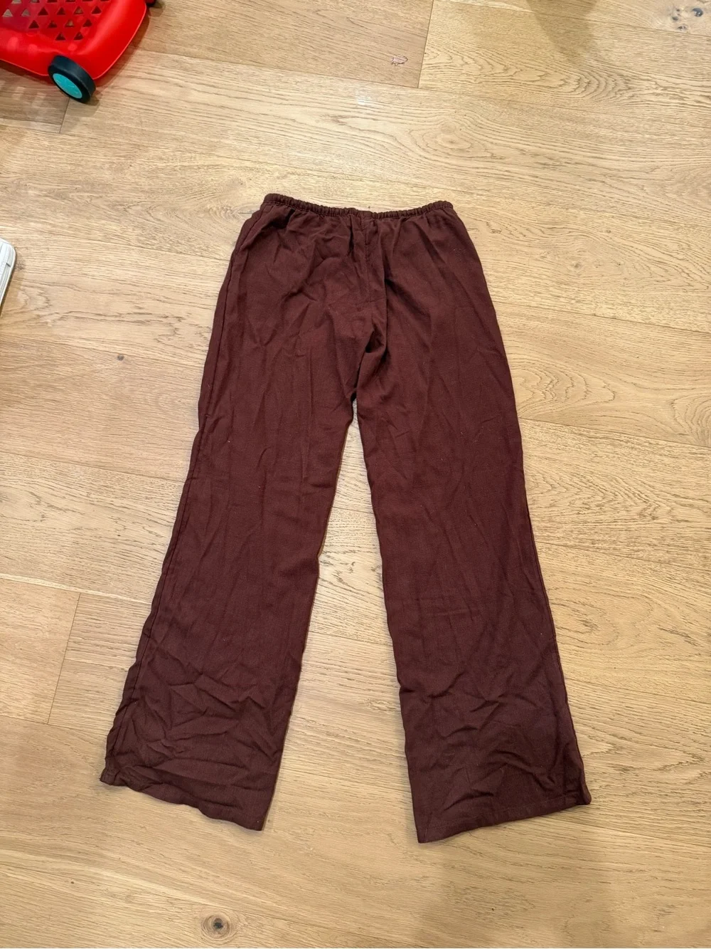 H&M Dark Brown Linen Pants